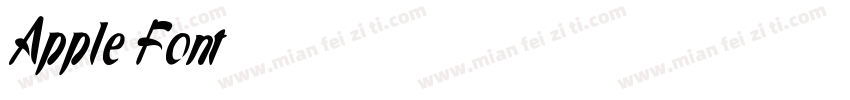 Apple Font字体转换